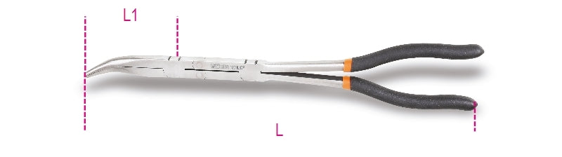 1009L/DP-EXTRA-LONG KNURLED DOUB.PLIERS