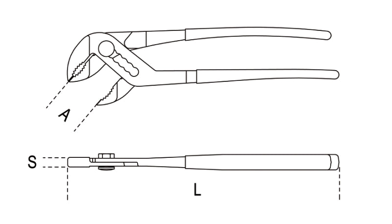 1046BA 250-SPARK-PROOF SLIP JOINT PLIERS