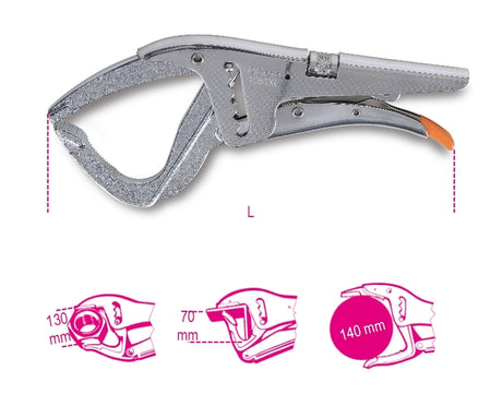 1051XL-SELF-LOCKING PLIERS EXTRA LONG