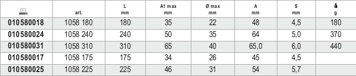 1058 175-SELF-LOCKING PLIERS LONG JAWS