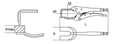 1060 200-PLIERS FORK-TYPE JAWS
