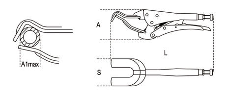 1061 275-PLIERS FORK-TYPE JAWS