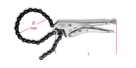 1064-SELF-LOCKING PLIERS WITH CHAIN