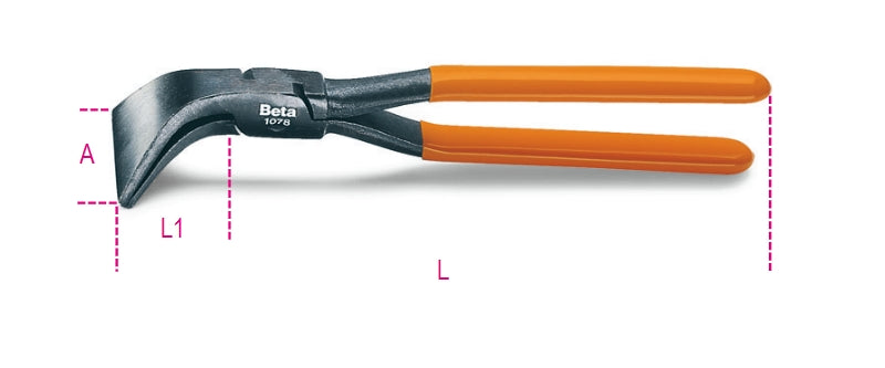 1078 280-CURVED BLADE TINSMITH'S PLIERS