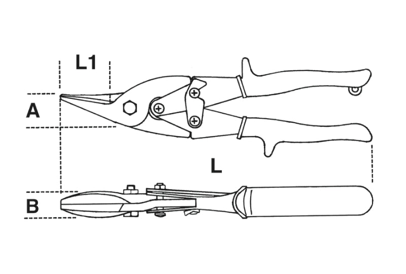 1123-RIGHT CUT COMPOUND LEVERAGE SHEARS