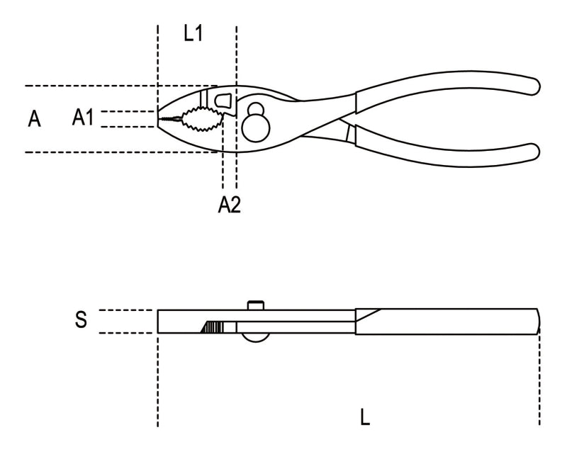 1153 200-ADJUSTABLE PLIERS TWO POSITIONS