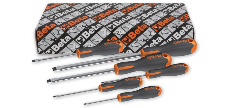 1201E/S6-SET OF 6 SCREWDRIVERS SLOTTED