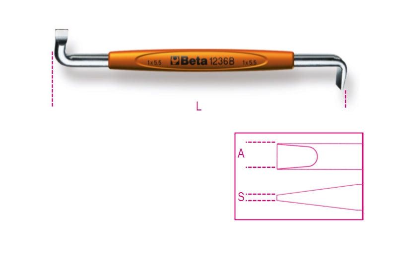 1236B 0,8X4-OFFSET SCREWDRIVERS SLOTTED