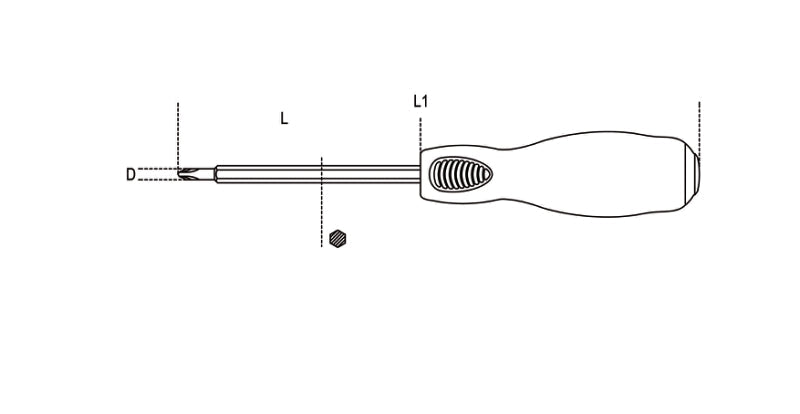 1242 PH1-SCREWDRIV. STEEL HEAD FOR CROSS