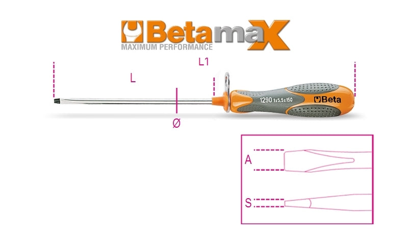 1290HS 4X150-SCREWDRIVERS FOR SLOTTED