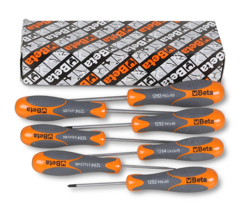 1293/S7-SET OF 7 SCREWDRIVERS IN BOX