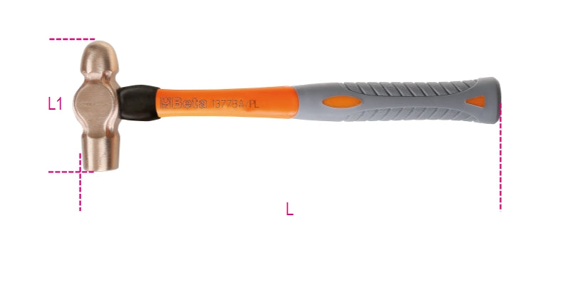 1377BA 340PL-SPARKPROOF BALL PEIN HAMMER