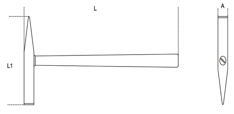 1379BA-SPARK-PROOF SCRAPING HAMMER