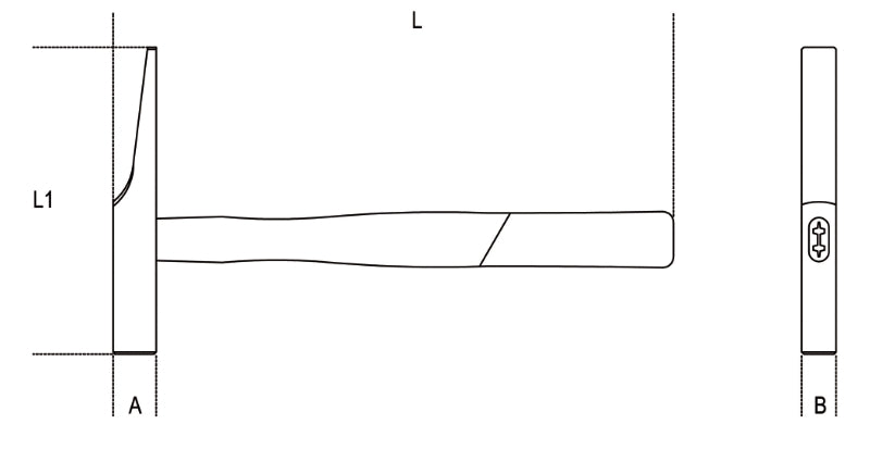 1379F 20-ELECTRICIANS HAMMERS WOODEN
