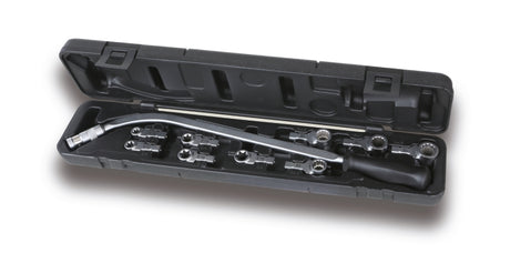 1477/C10-BENT WRENCH WITH 9 BITS