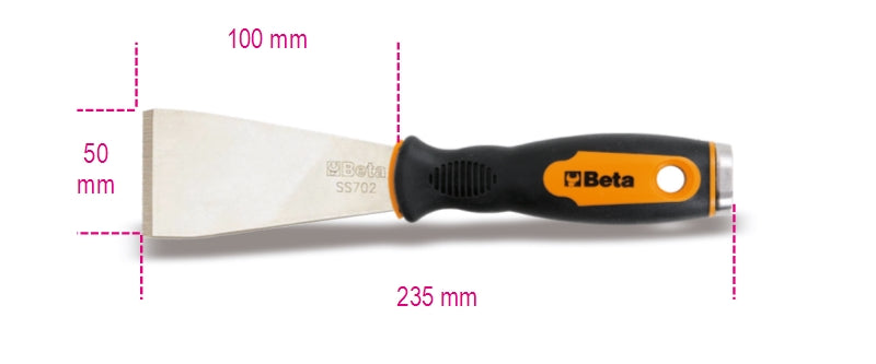 1479RB/3-FLAT PUTTY KNIFE SCRAPER