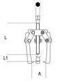 1516/3-PULLERS WITH THREE FLOATING LEGS