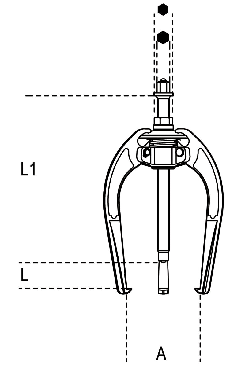 1517/200-THREE-LEG SELF-LOCKING PULLERS