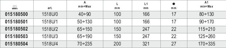 1518U/3-THREE-LEG UNIVERSAL PULLERS