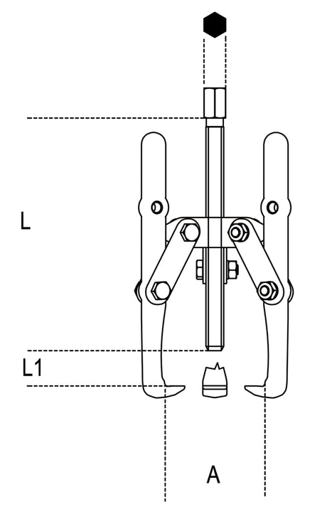 1518U/2-THREE-LEG UNIVERSAL PULLERS