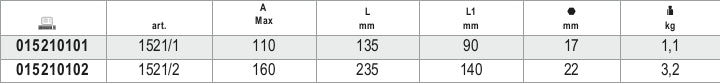 1521/1-PULLERS + THREE REVERSIBLE LEGS