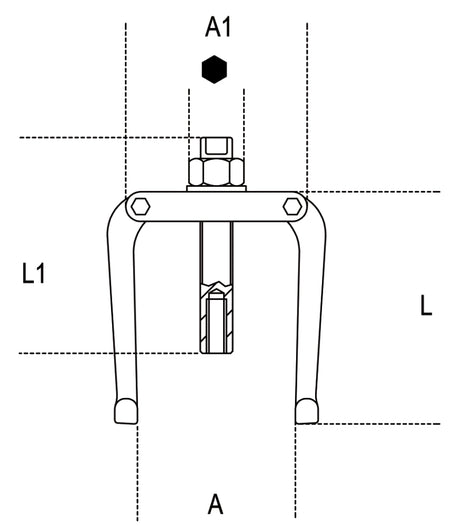 1542/2-TWO-LEG PULLERS FOR EXTRACTORS
