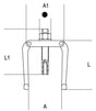 1542/2-TWO-LEG PULLERS FOR EXTRACTORS
