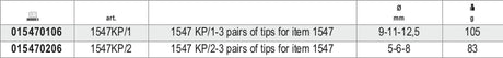 1547KP/1-3 PAIRS DUMMY BALL TERMINALES