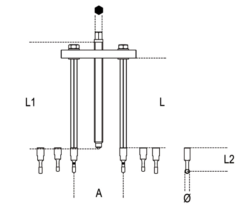1547/C6-DUMMY BALL BEARING EXTRACTORS