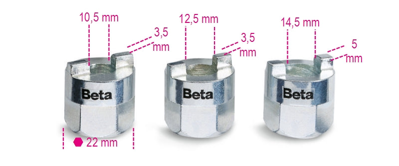 1557/S3-SOCKETS FOR SHOCK ABSORBER NUTS