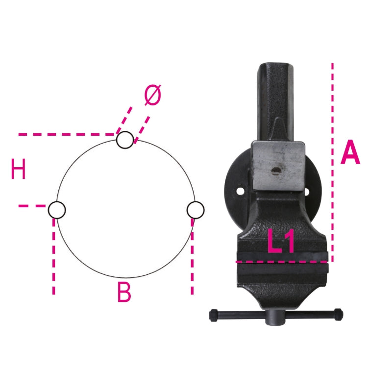 1599P 100-PARALLEL BENCH VICES