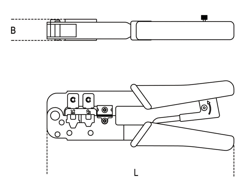 1601/PC-RATCHET CRIMPLING PLIERS