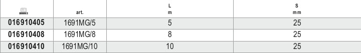 1691MG/10-MEASURING TAPES FIXED MAGNETS