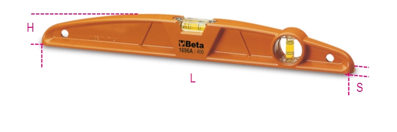 1696A 1000-SPIRIT LEVELS DIE-CAST ALUM.