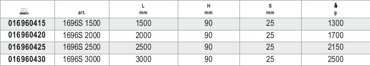1696S 2500-LEVELLING STAFFS ALUMINIUM