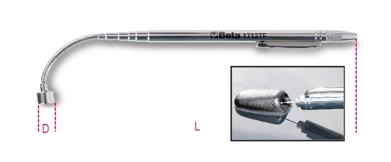 1712TF-TELESCOPIC MAGNET - FLEXIBLE HEAD