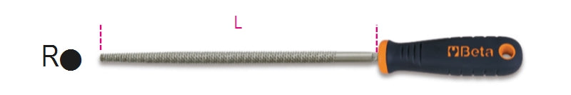 1719BM/RR-ROUND RASP - PLASTIC HANDLE