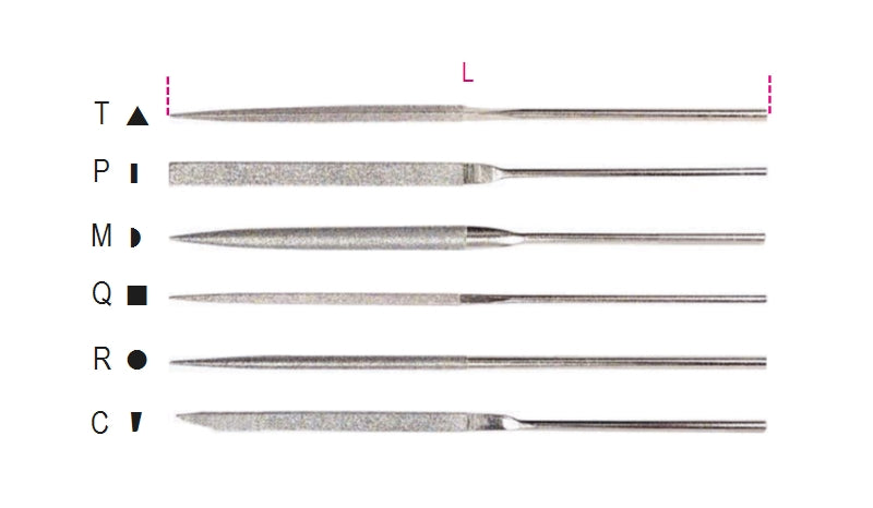 1720D/M-DIAMOND NEEDLE FILES