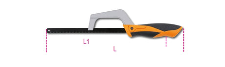 1727BM-HACKSAW FRAME ONE HAND GRIP