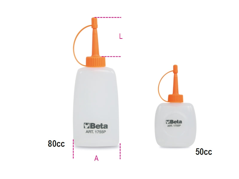 1755C 125-PLASTIC OIL CANS - CURVED