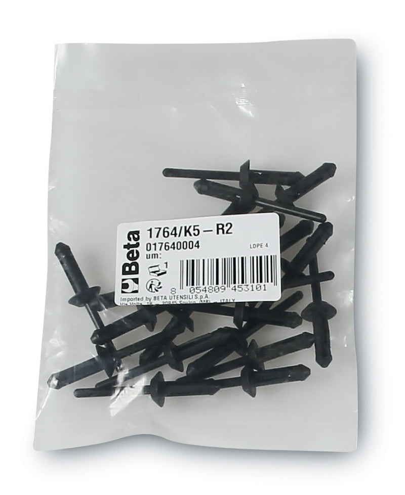 1764/K5-R4-PACK OF 20 PLASTIC RIVETS