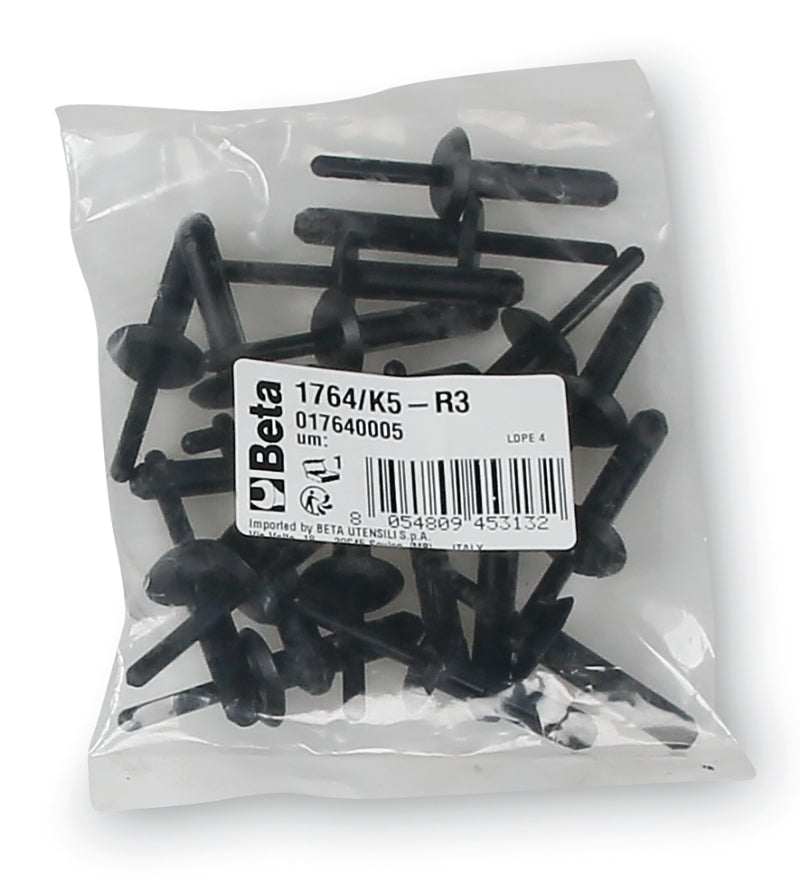 1764/K5-R1-PACK OF 20 PLASTIC RIVETS