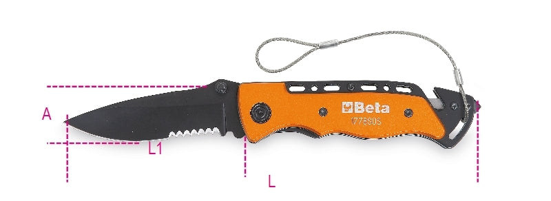 1778SOS-HS-CAR SERVICE KNIFE