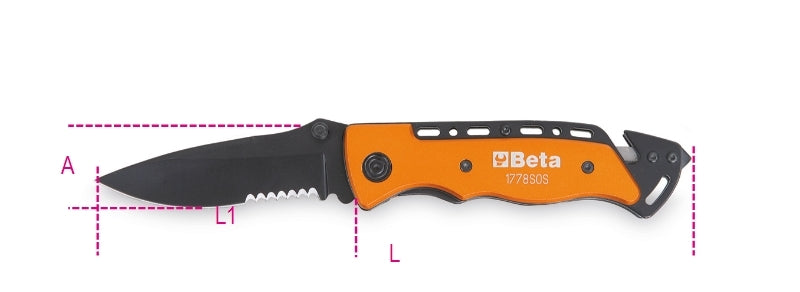 1778SOS-CAR SERVICE KNIFE