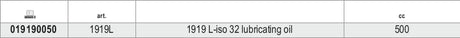 1919L-ISO 32 LUBRICATING OIL