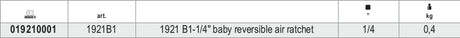 1921B1-1/4 BABY REVERSIBLE AIR RATCHET