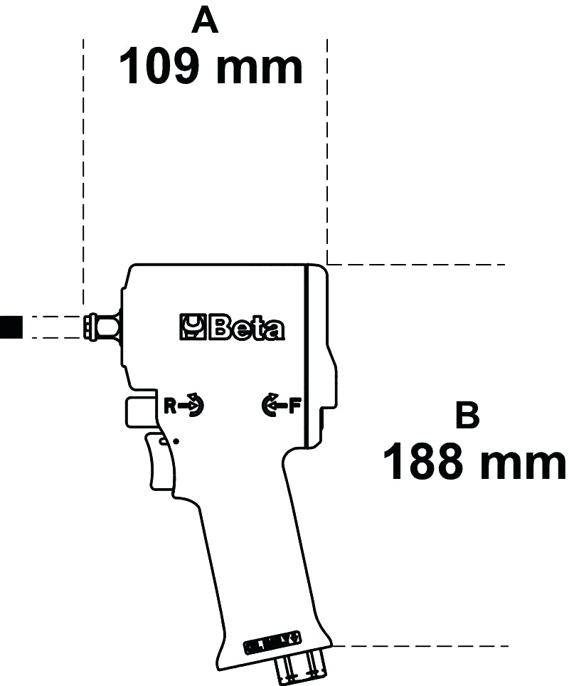 1924XM-COMPACT REVERSIBLE IMPACT WRENCH