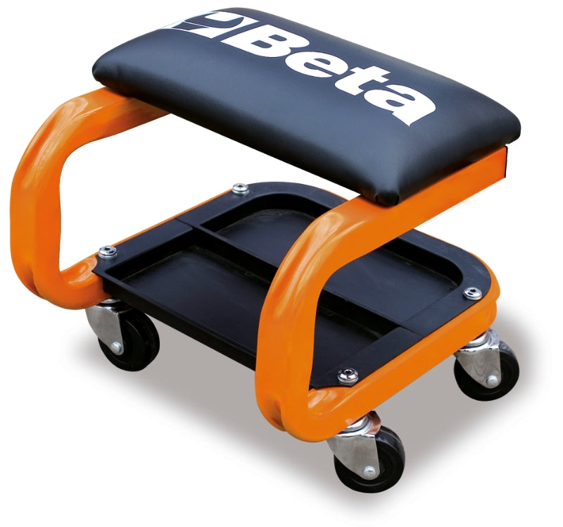 2252-O-SEAT WITH CASTORS ORANGE