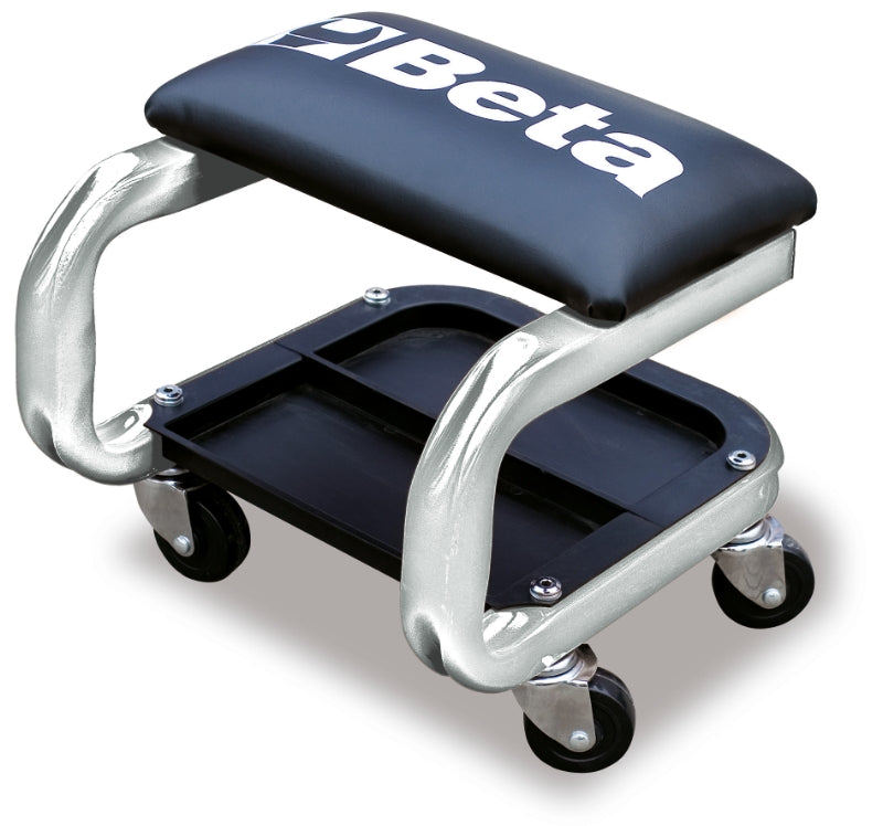 2252-G-SEAT WITH CASTORS GREY