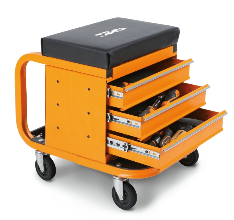 2258-O-HEAVY DUTY CREEPER + TOOL CHEST